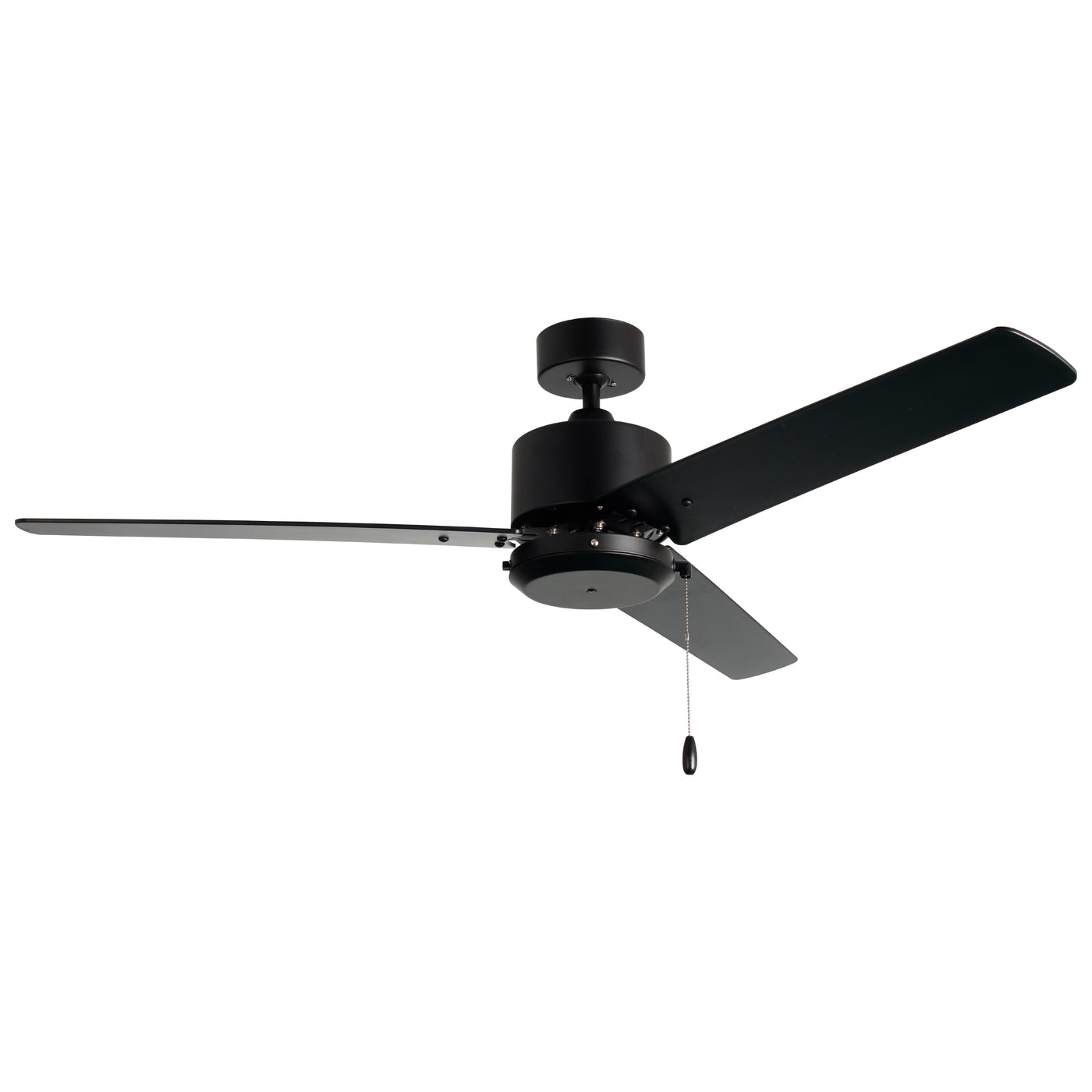 52 Inch Aldea VII AC Matte Black Outdoor Ceiling Fan 3-Blade