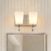 10'' Ivey Lake Satin Nickel 2 Light Bath Vanity