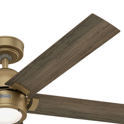 52 inch Erling ENERGY STAR® Luxe Gold Ceiling Fan with LED Light Kit and Handheld Remote