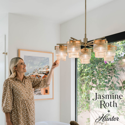 Ontario 27-inch 5-light Luxe Gold Chandelier with Amber Glass