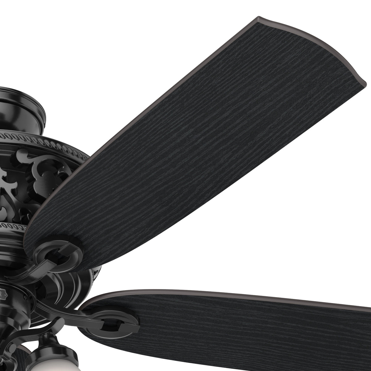 54 inch Promenade ENERGY STAR® Gloss Black Ceiling Fan with LED Light Kit and Handheld Remote