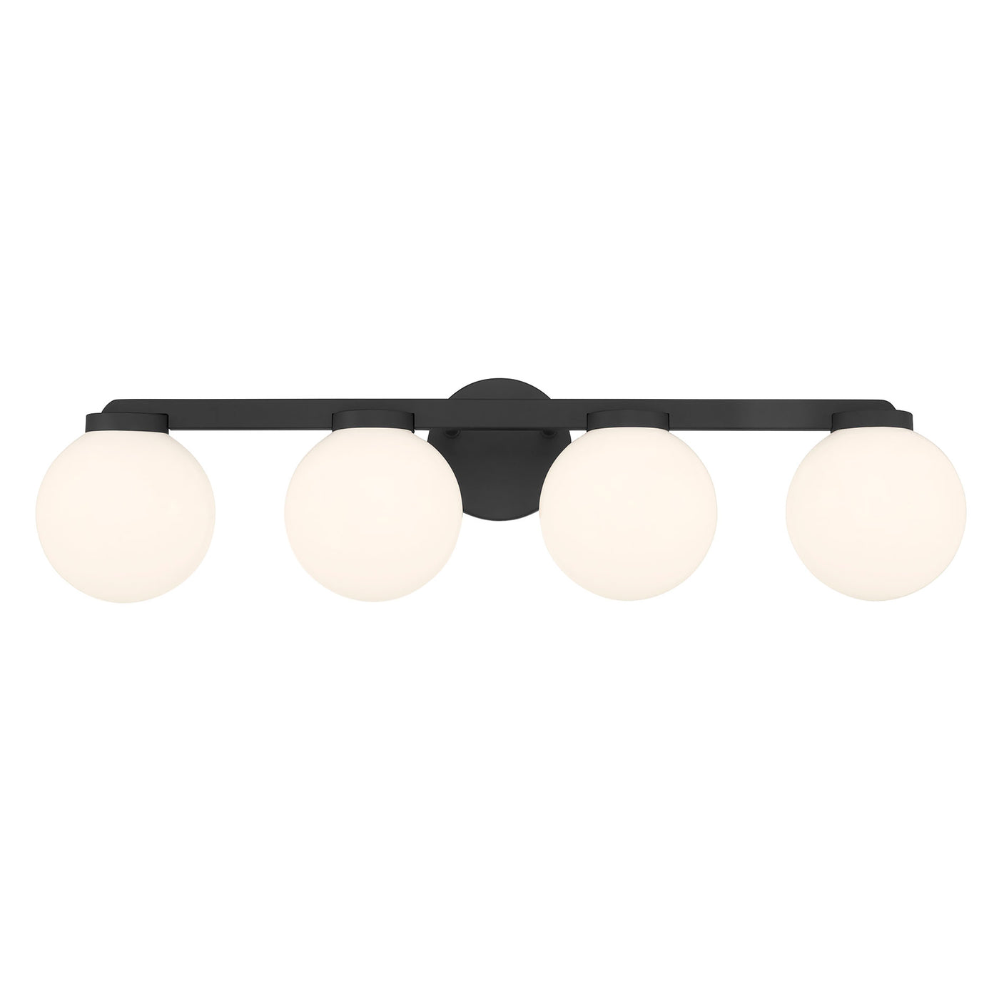 30.25'' Ardeva Matte Black 4 Light Bath Vanity