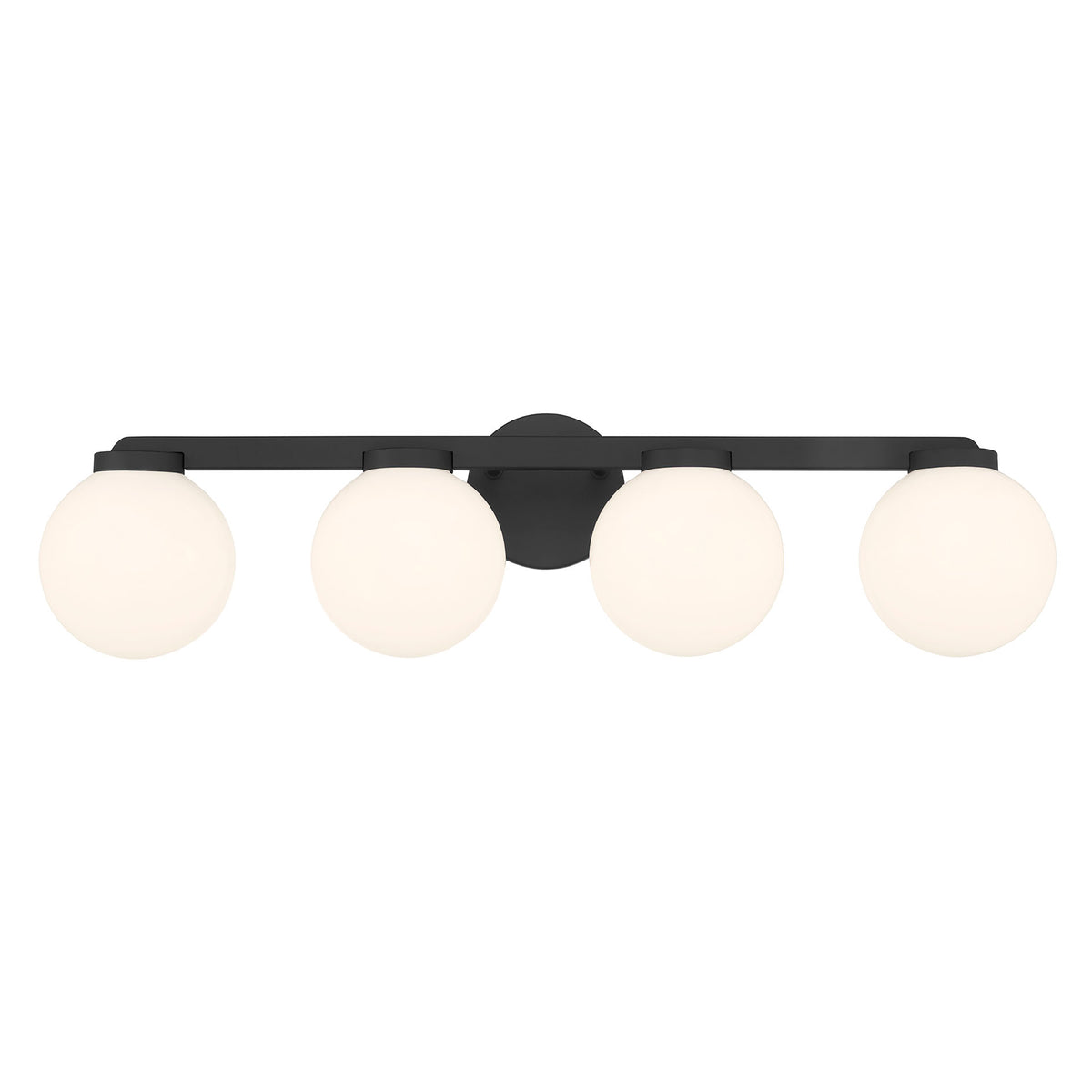 30.25'' Ardeva Matte Black 4 Light Bath Vanity