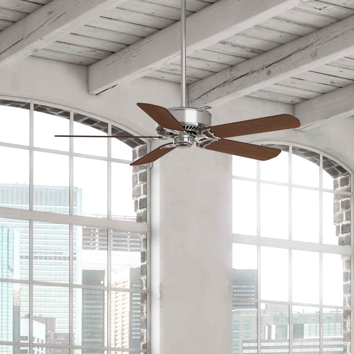 Casablanca 54 inch Panama ENERGY STAR® Brushed Nickel Ceiling Fan and Handheld Remote