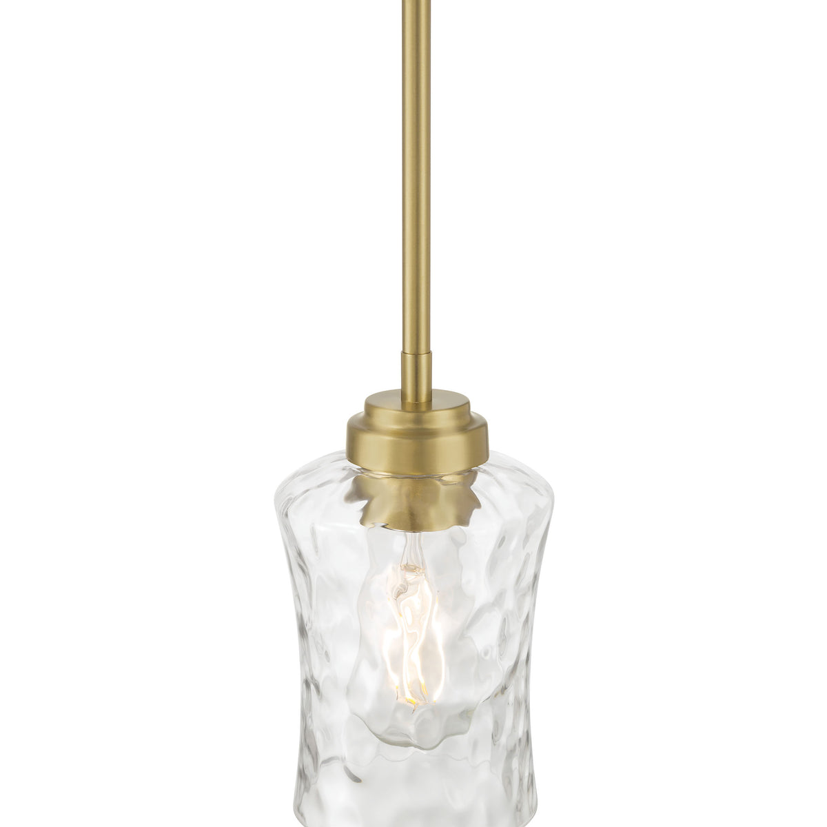 7.75'' Clarvyn Vintage Brass 1 Light Mini Pendant