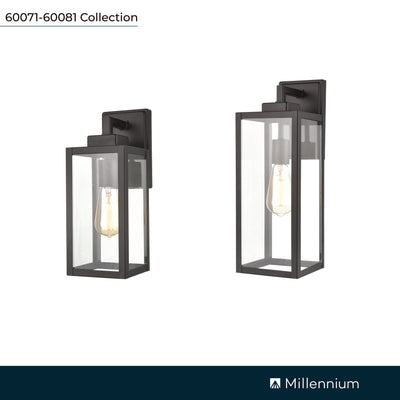 5''  Powder Coated Black 1 Light Wall Sconce