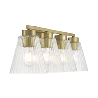 31.75'' Riville Vintage Brass 4 Light Bath Vanity