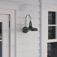 11'' Milltown Powder Coated Black 1 Light Wall Sconce