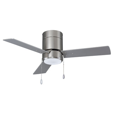 52 Inch Sabio AC Brushed Nickel Indoor Ceiling Fan 3-Blade Reversible