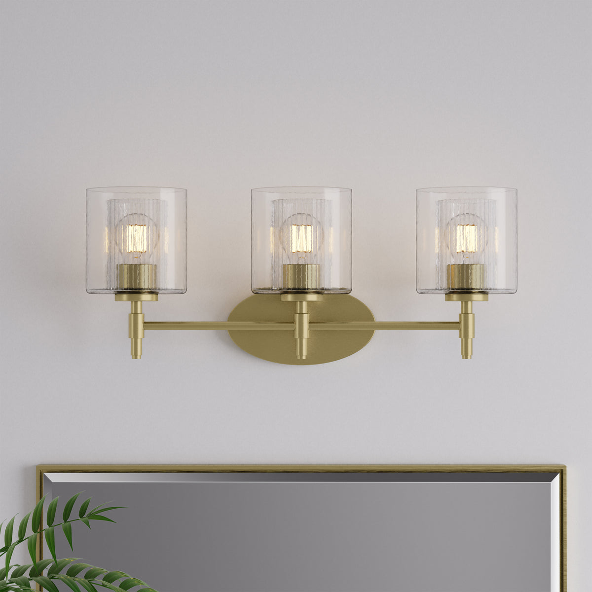 23.5'' Solventa Vintage Brass 3 Light Bath Vanity