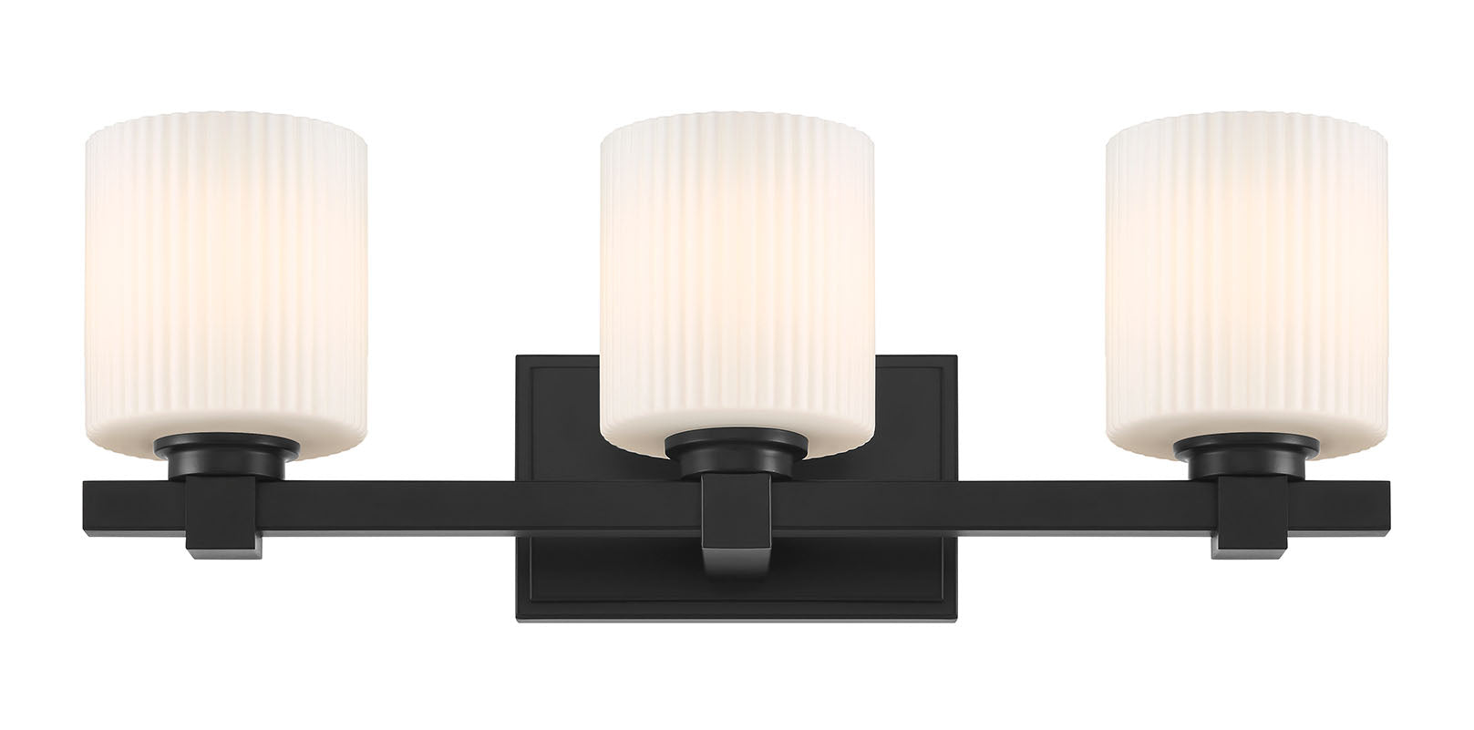 22'' Abelson Matte Black 3 Light Bath Vanity