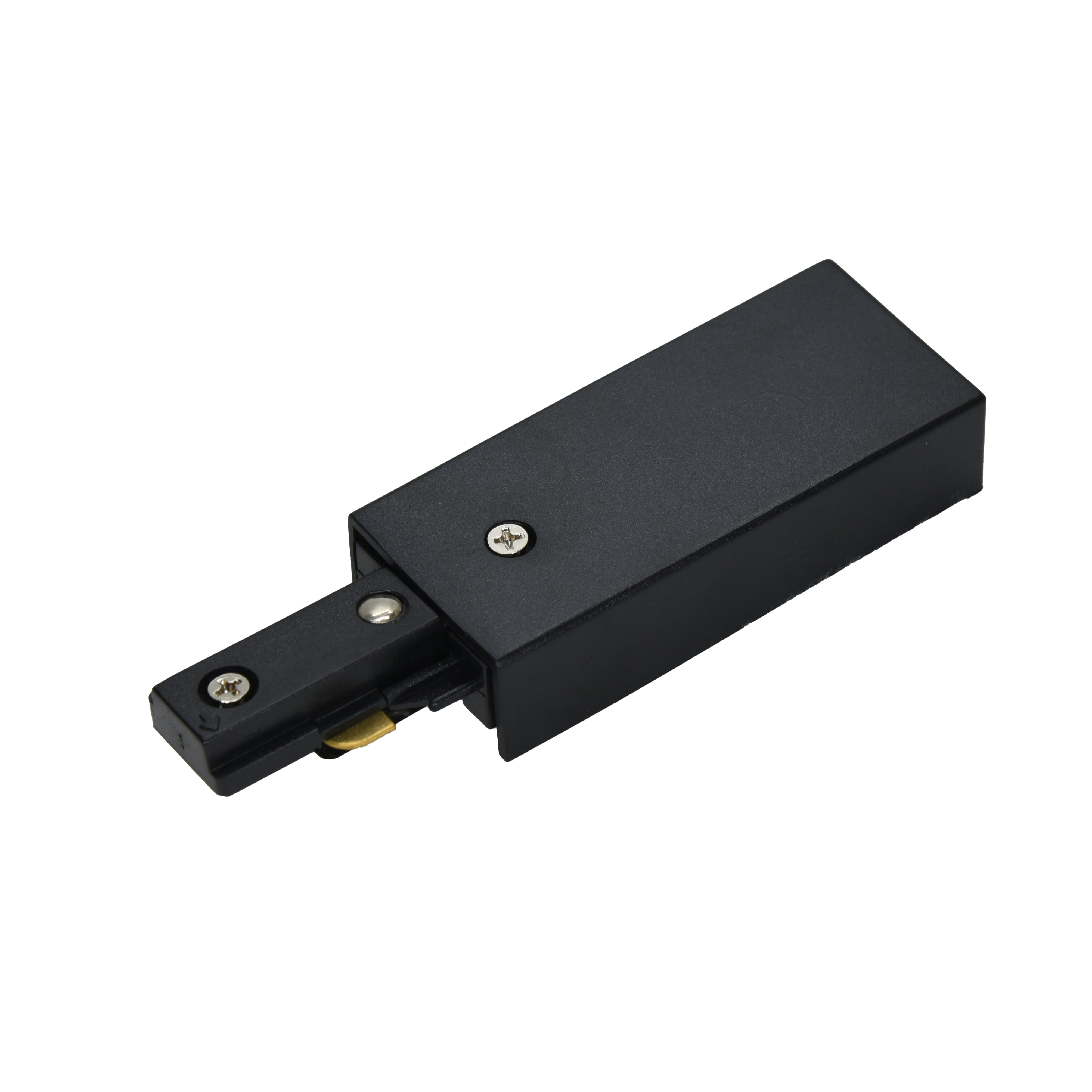 4.75-inch Black Connector Track End Feed