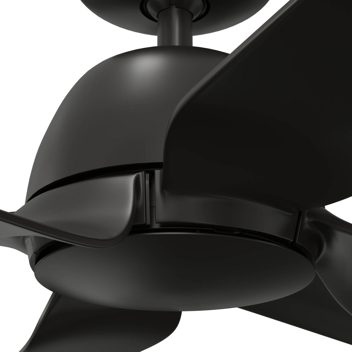 52 inch AirStack ENERGY STAR® Flat Matte Black Damp Rated Ceiling Fan and Handheld Remote