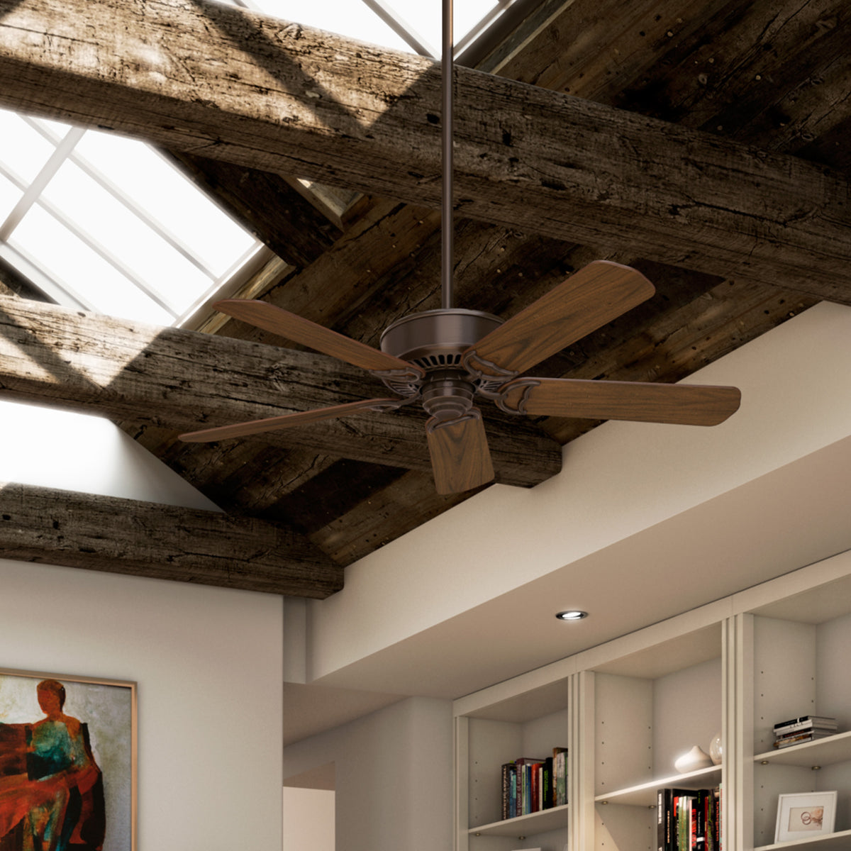 Casablanca 54 inch Panama ENERGY STAR® Brushed Cocoa Ceiling Fan and Handheld Remote