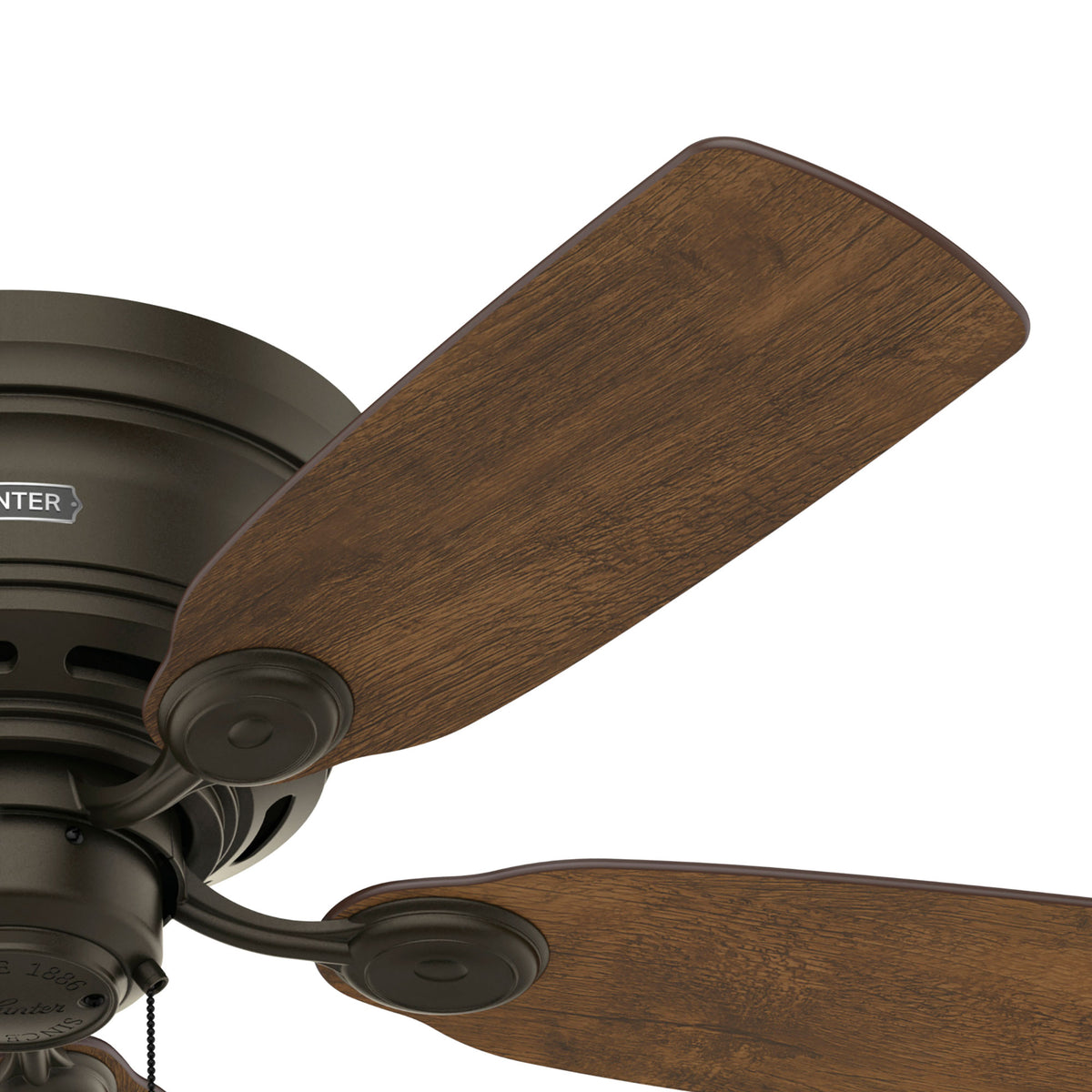 42 inch Low Profile New Bronze Low Profile Ceiling Fan and Pull Chain