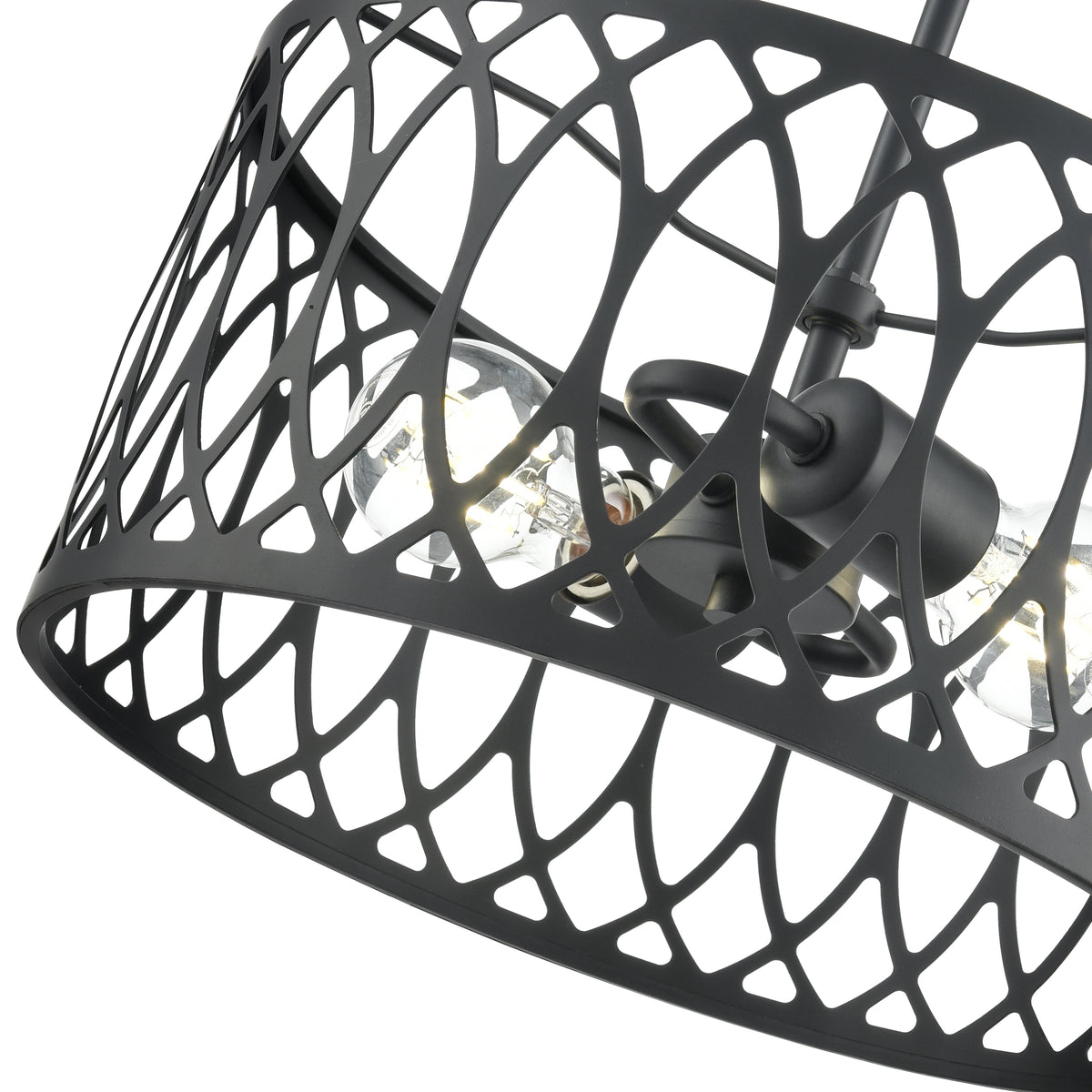 6.5'' Arelyn Matte Black 2 Light Pendant