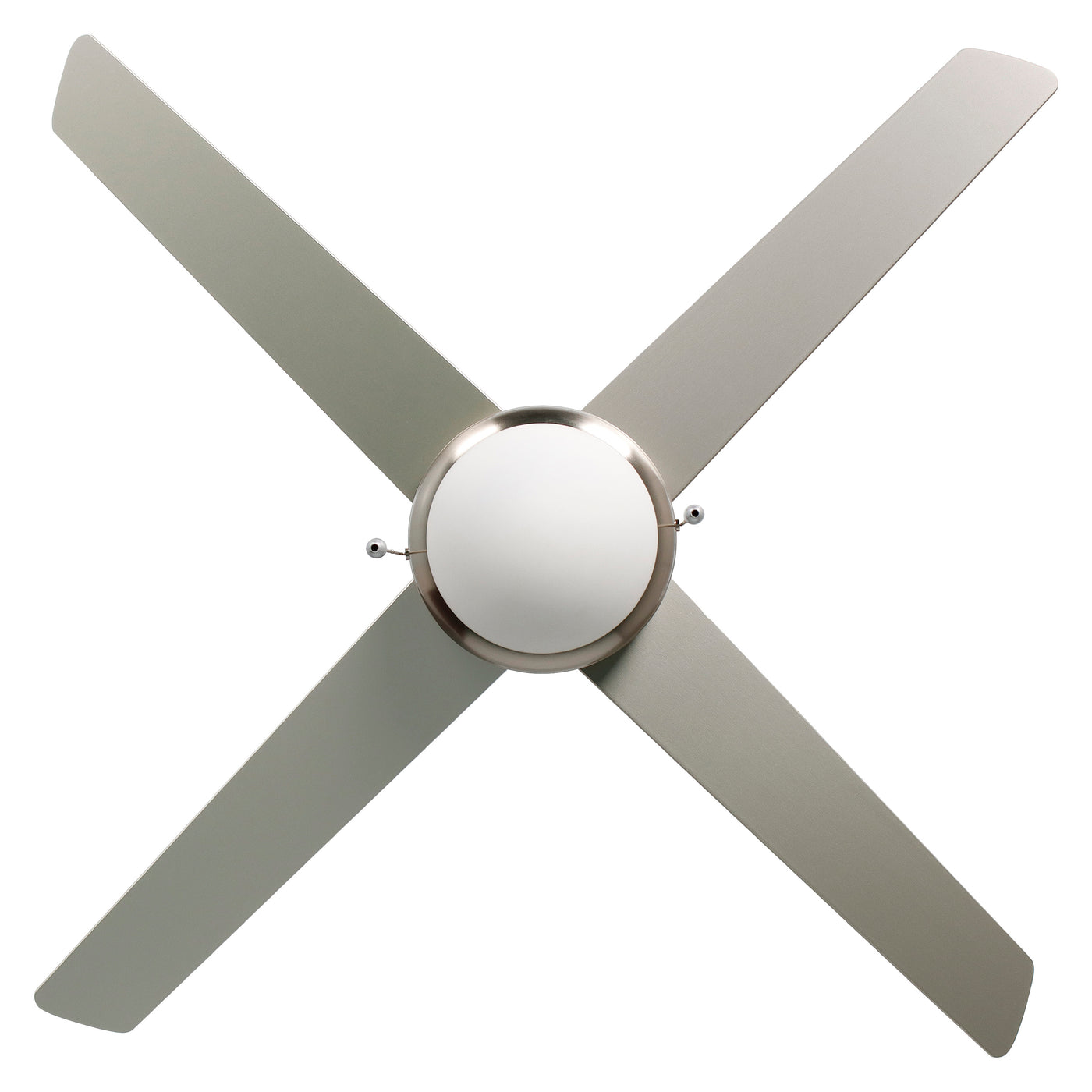 50 Inch Europa AC Brushed Nickel Indoor Ceiling Fan 4-Blade 2 Lights Reversible