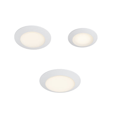 4-inch White Wall Light with 3000K Light