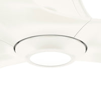 Casablanca 60 inch Stingray ENERGY STAR® Matte White Damp Rated Ceiling Fan with LED Light Kit and Handheld Remote