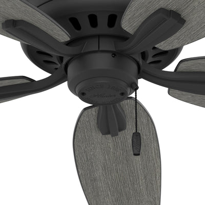 52 inch Newsome Matte Black Ceiling Fan and Pull Chain