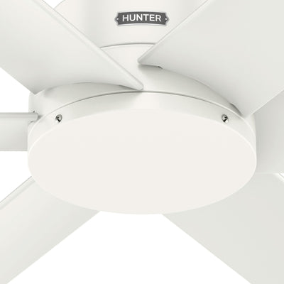 52 inch Kennicott Fresh White Damp Rated Ceiling Fan and Wall Control