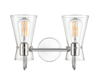 13.5'' Camellia Polished Nickel 2 Light Bath Vanity