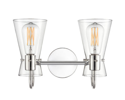 13.5'' Camellia Polished Nickel 2 Light Bath Vanity