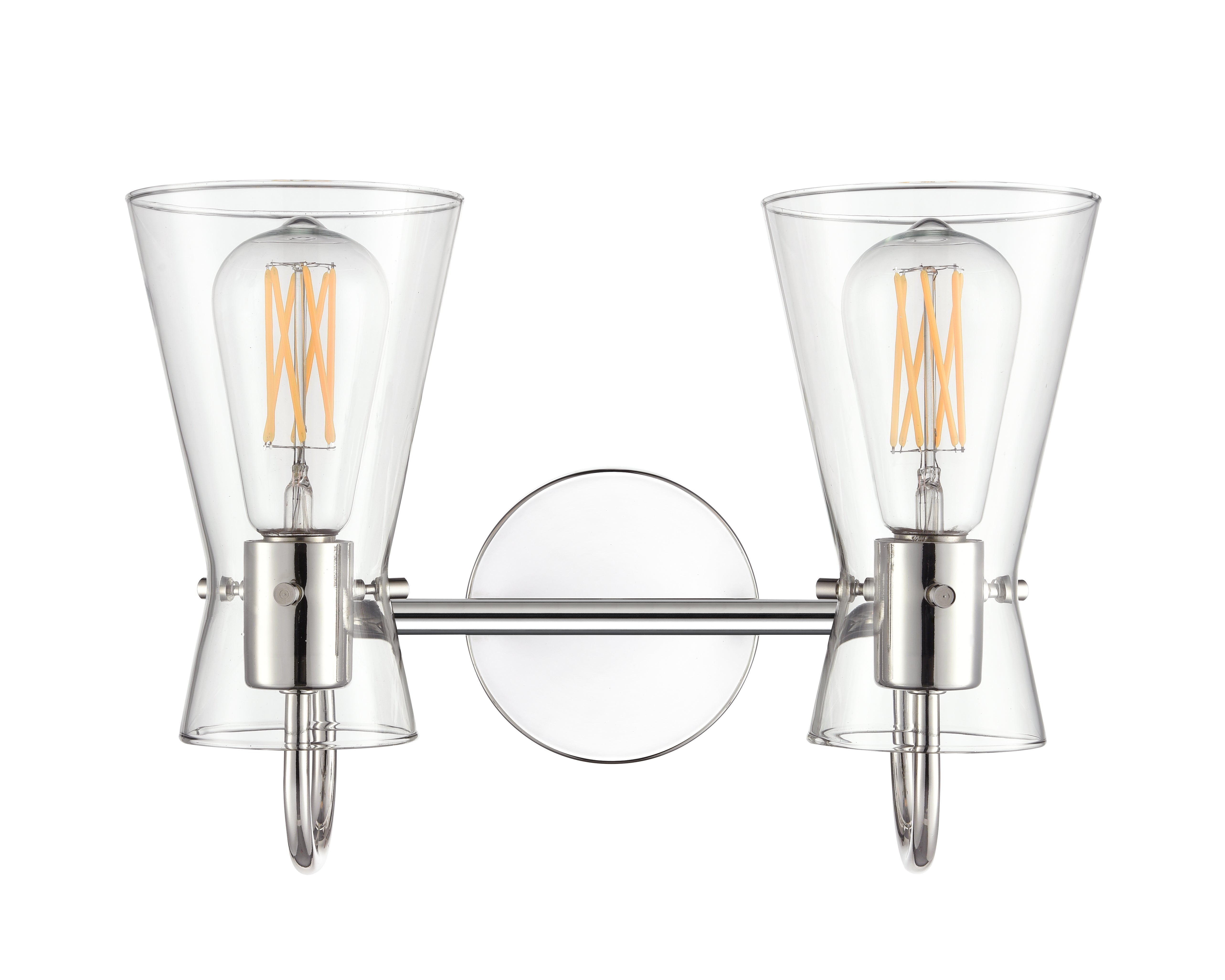 13.5'' Camellia Polished Nickel 2 Light Bath Vanity