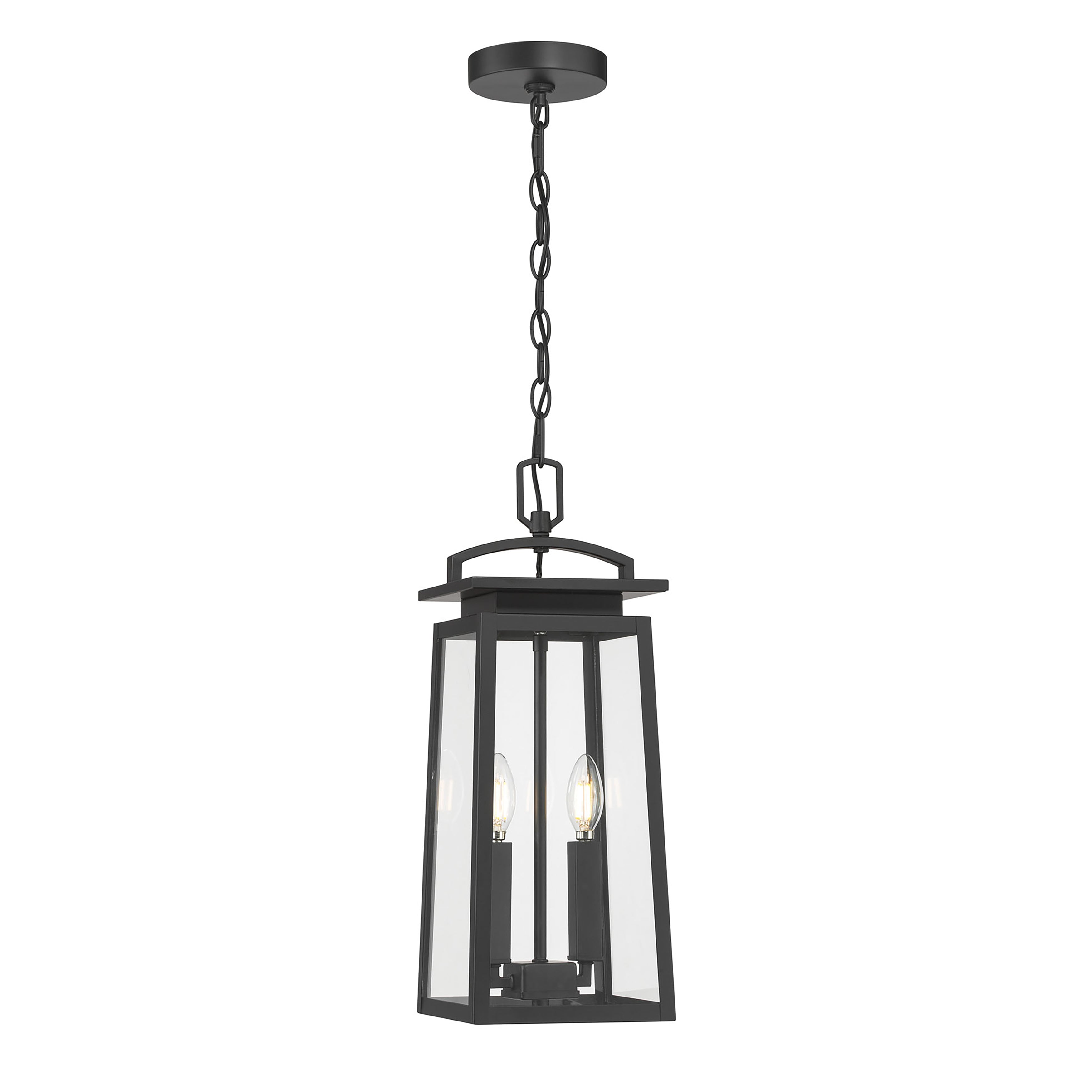 20'' Kendrix Powder Coated Black 2 Light Hanging Lantern
