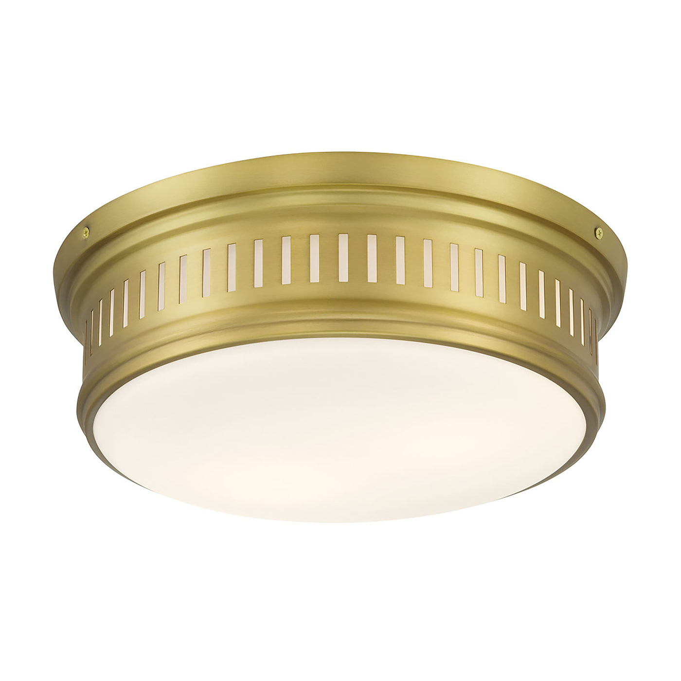 5'' Velune Vintage Brass 2 Light Flush Mount