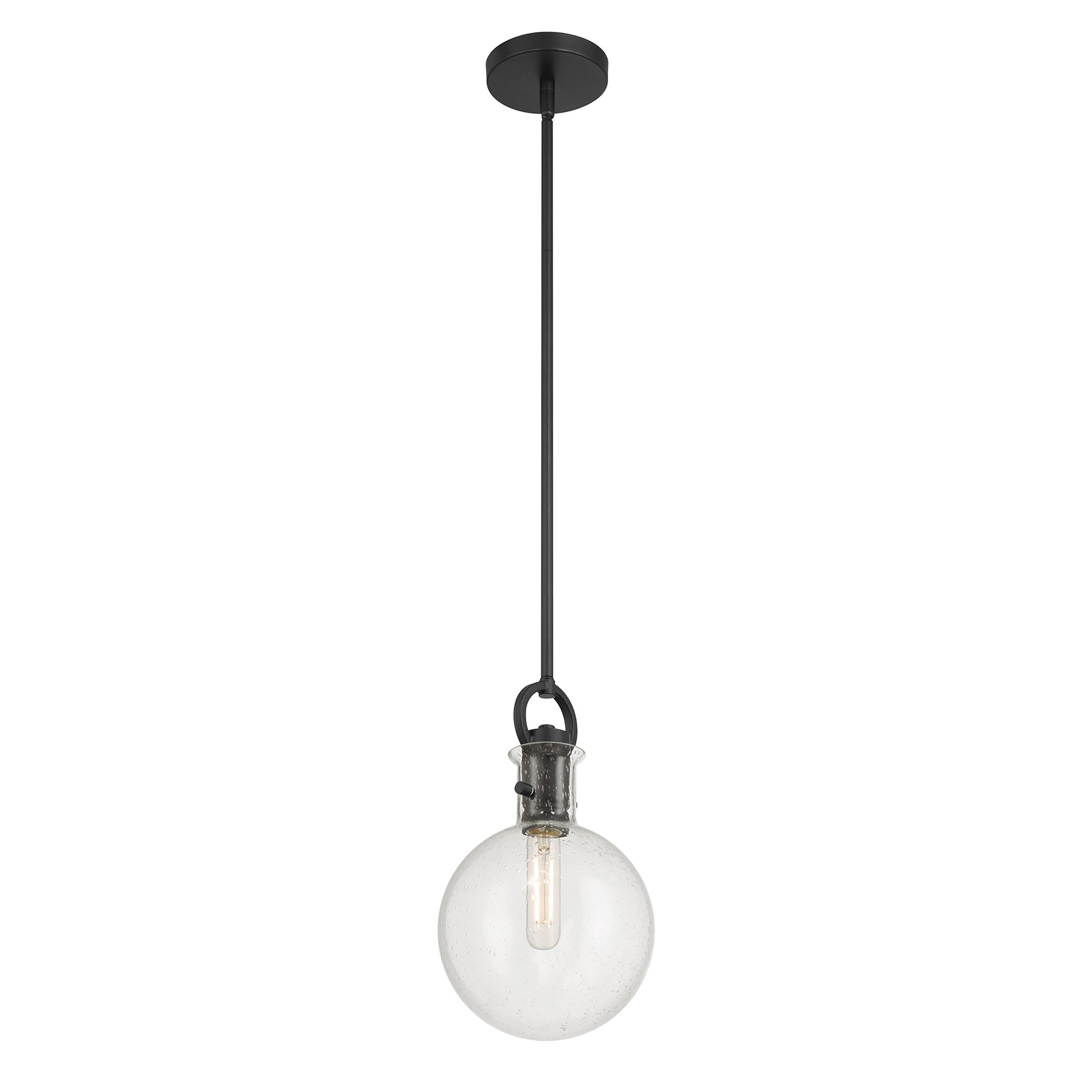 13.5'' Glanora Matte Black 1 Light Mini Pendant