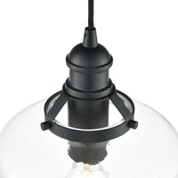 15.75'' Khrisa Matte Black 1 Light Pendant