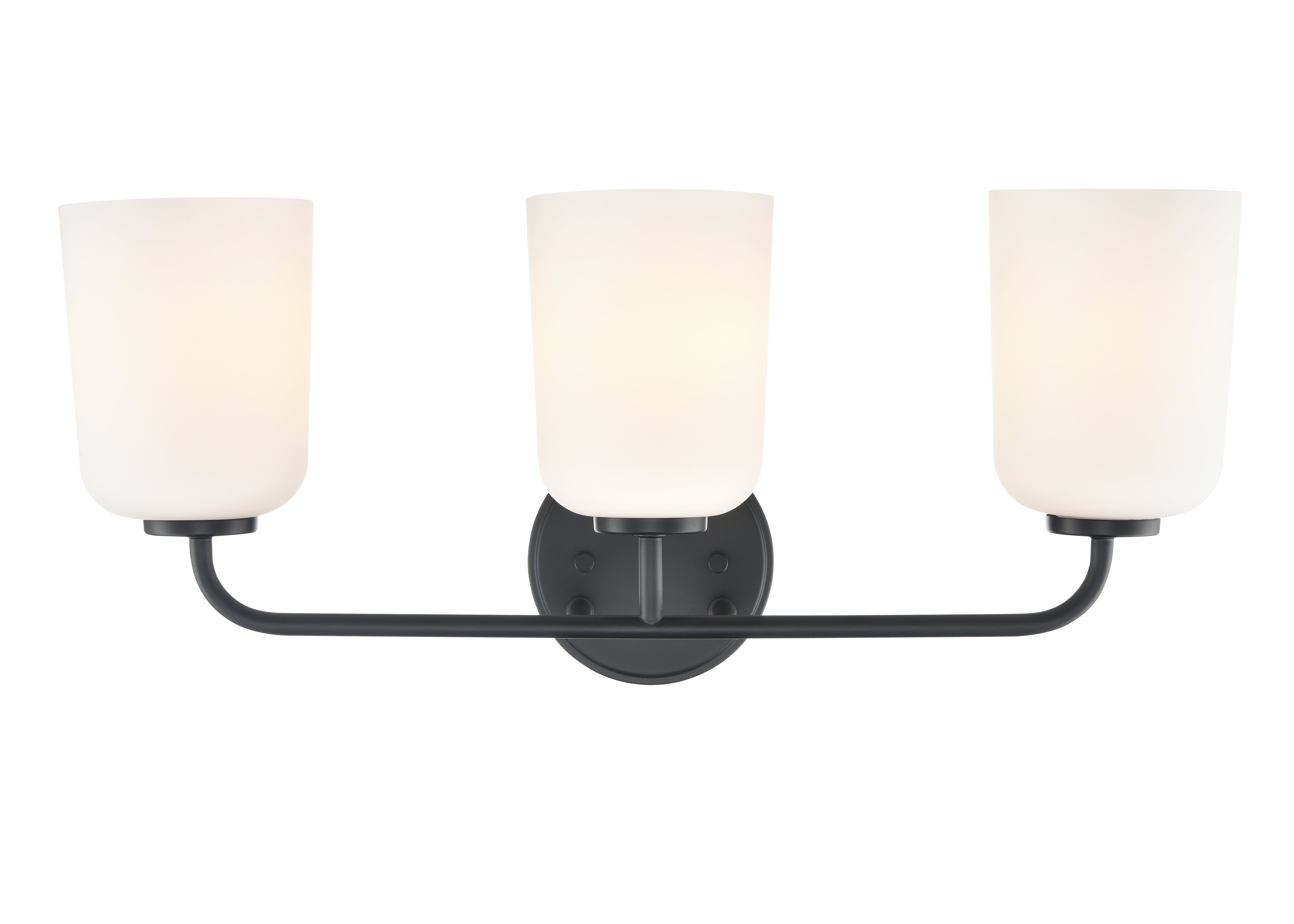 22'' Laphia Matte Black 3 Light Bath Vanity