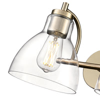 17.5'' Knightsdale Modern Gold 2 Light Bath Vanity