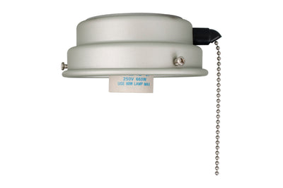 4.5-inch Brushed Pewter Outdoor Fan Light Kit Fitter