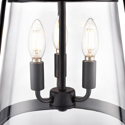 21.75'' Adabella Matte Black 3 Light Pendant