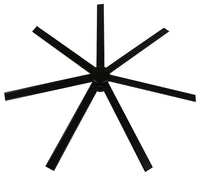 Atlanta 72 Inch Black Fan with LED Light and Remote