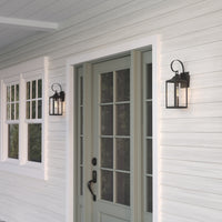 5.25'' Halston Powder Coated Black 1 Light Lantern