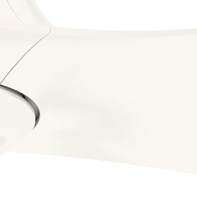 60 inch Arwen ENERGY STAR® Matte White Damp Rated Ceiling Fan with LED Light Kit and Handheld Remote