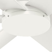 60 inch Kennicott ENERGY STAR® Fresh White Damp Rated Ceiling Fan and Handheld Remote