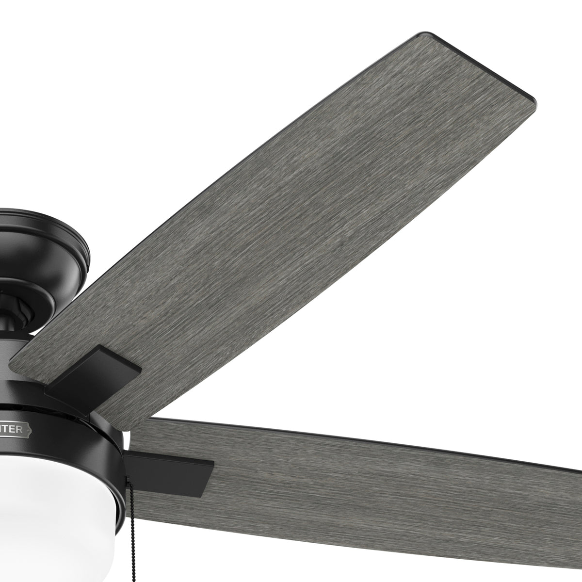 52 inch Anisten ENERGY STAR® Matte Black Ceiling Fan with LED Light Kit and Pull Chain