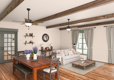 52 inch Pro's Best ENERGY STAR® Noble Bronze Ceiling Fan with LED Light Kit and Pull Chain