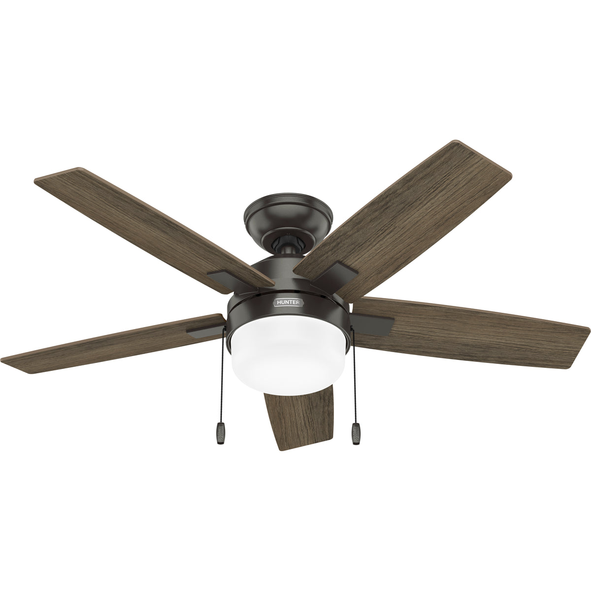 44 inch Anisten Noble Bronze Ceiling Fan with LED Light Kit and Pull Chain