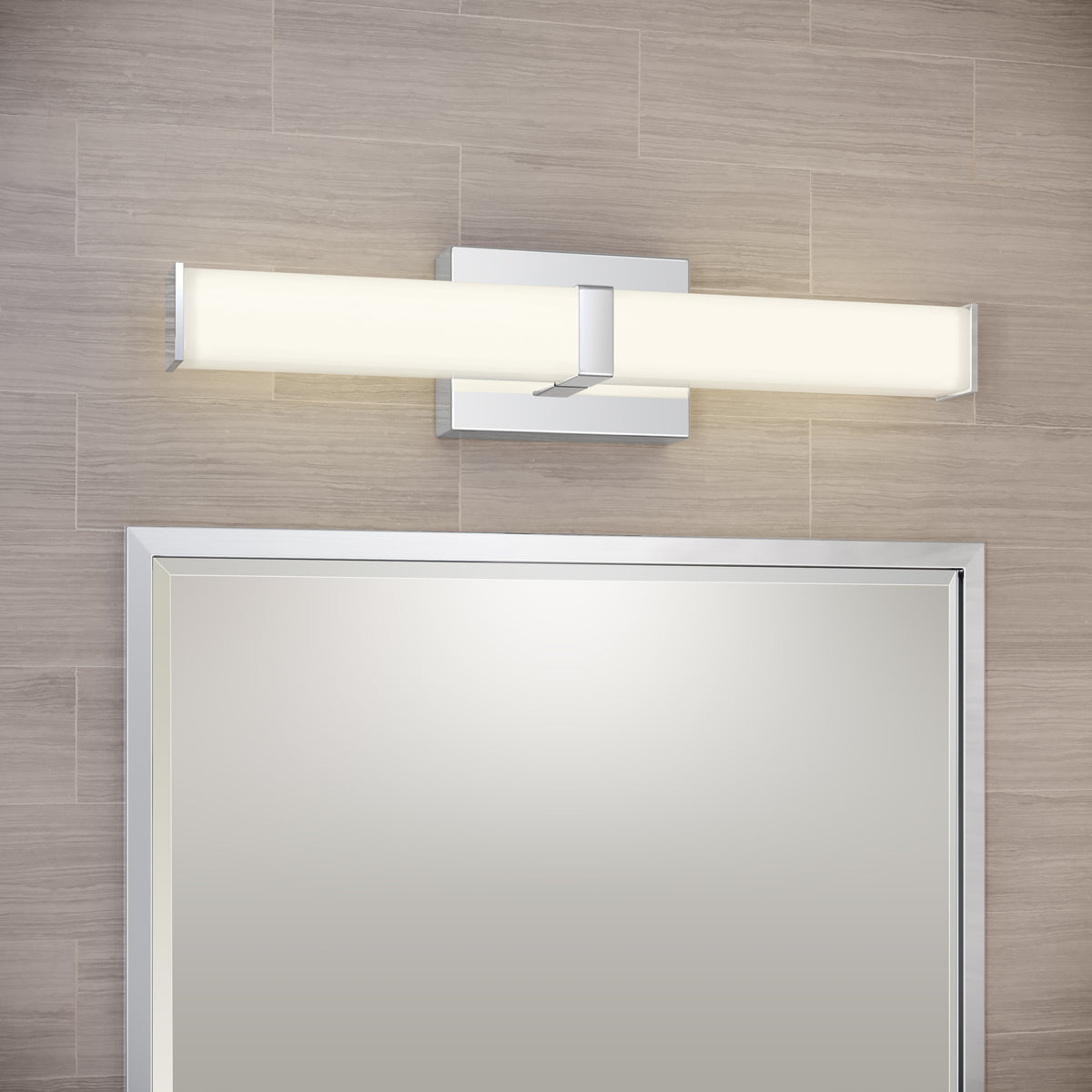 18'' Tron Chrome  Vanity Light