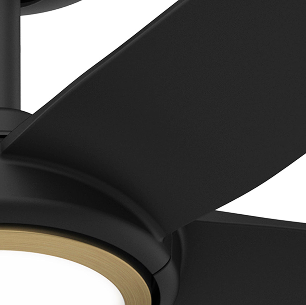 44 inch Zentech Wi-Fi ENERGY STAR® Matte Black Damp Rated Ceiling Fan with LED Light Kit and Handheld