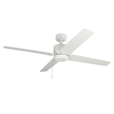 52 Inch Aldea IV AC White Indoor Ceiling Fan 4-Blade