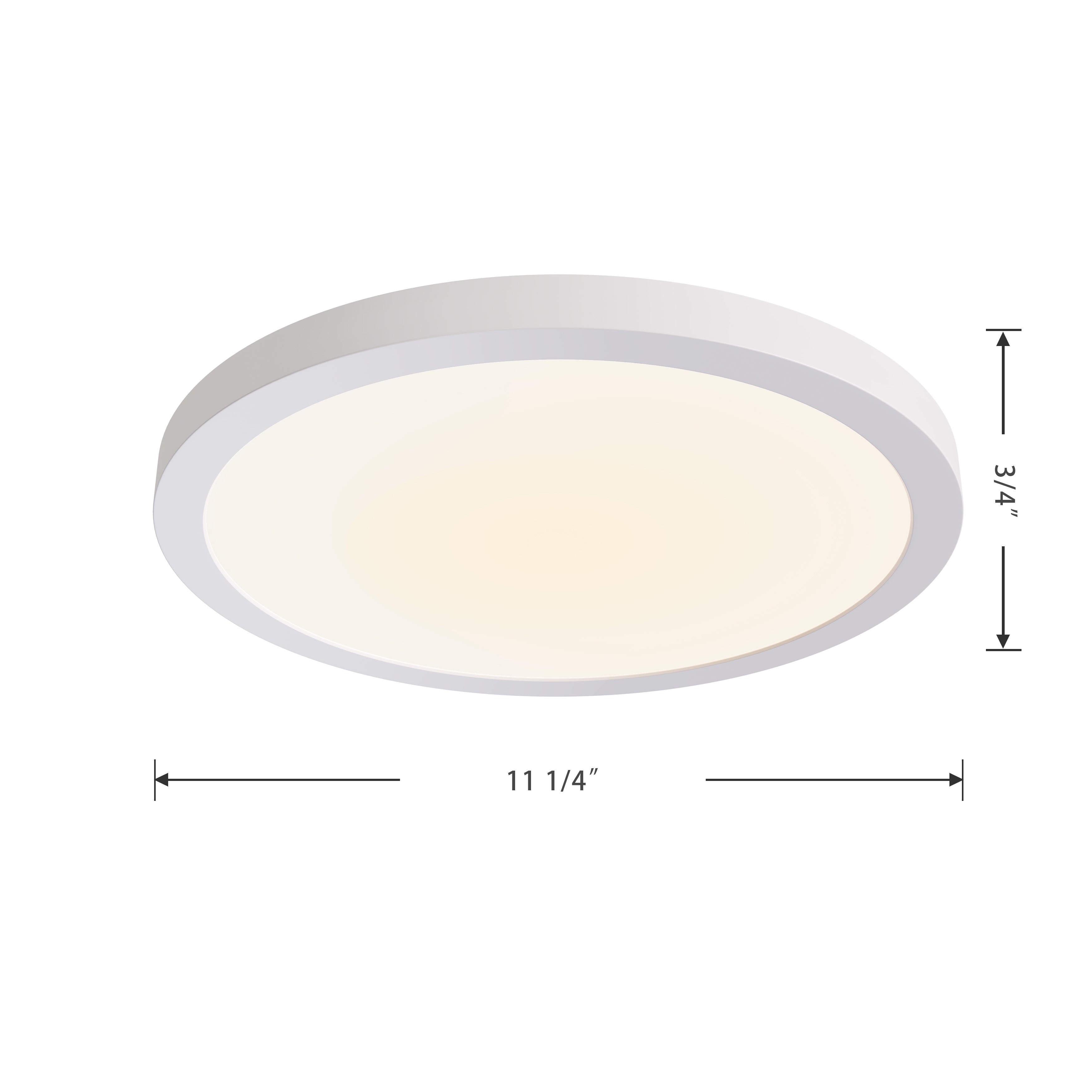 11-inch White Wall Light with 5-CCT Selectable White
