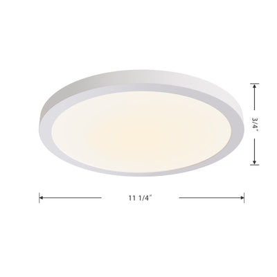 11-inch White Wall Light with 5-CCT Selectable White