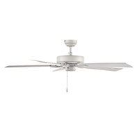 52 Inch Brisden AC Matte White Indoor Ceiling Fan 5-Blade Reversible