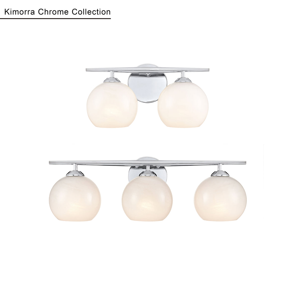 15.25'' Kimorra Chrome 2 Light Bath Vanity